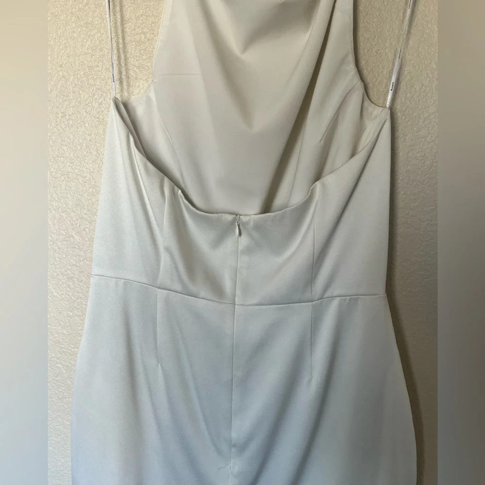 Elliat | Ivory Camo Blouson Halter Dress - Picture 12 of 15